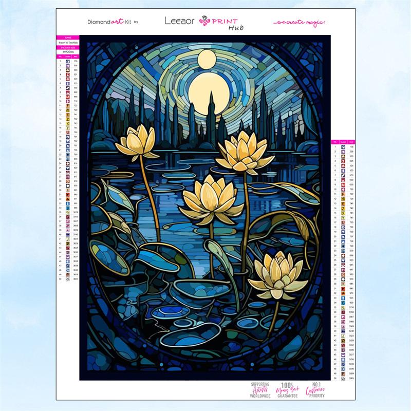 5D DIY Diamantschilderij Glas-in-loodkunst Zonnebloem Mozaïek Borduurwerk Vol Strass Kruissteek Set Woondecoratie Cadeaus