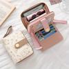 Printed Cute Bear Women's Wallet, Original Minimalist Japanese Style Tri-Fold Snap Closure Student Short Women's Coin Purse Clutch