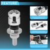 Motoforti  Universal Motorcycle M6 License Plate Screws Cover Anti Theft License Plate Screw Frame Bolt Kit Aluminum Alloy