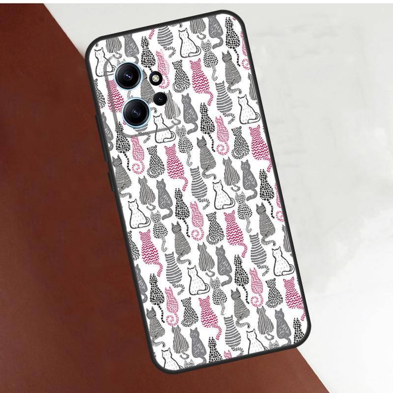 Funny Cat Collage Case For Xiaomi Redmi Note 14 13 9 10 11 12 15 Pro Plus Cover For Redmi 15 C 13C 12C 10C 14C