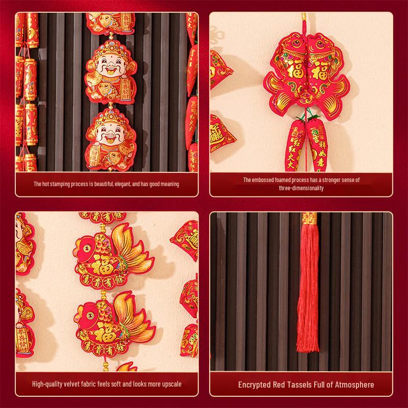 2026 Year of the Horse Chinese New Year Firecracker Chili Wall Hanging