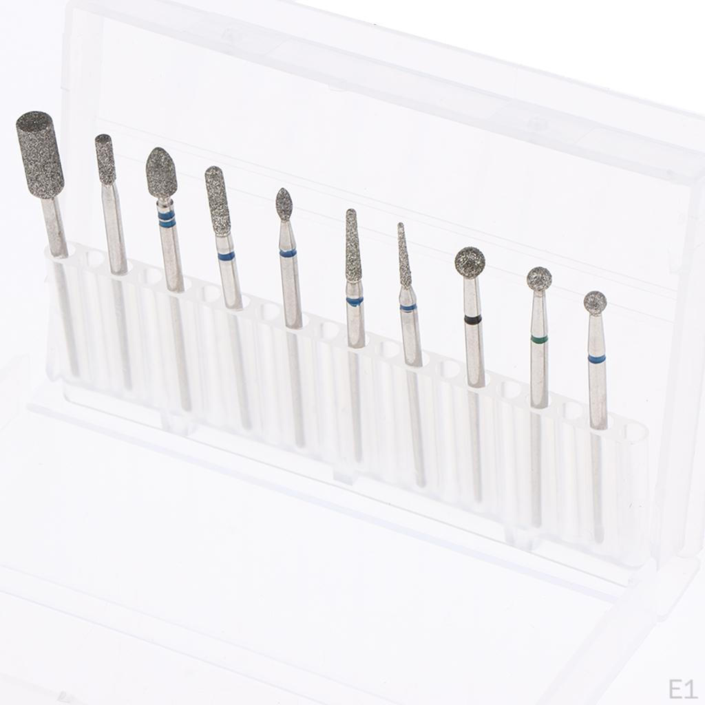 Bits Rotary Burr /32" for DIY Manicure 10x