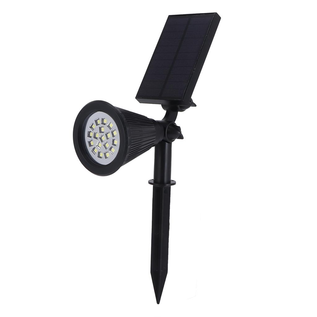 LED Solar Lawn Lights Spotlights with 18pcs Chips for Outdoor Garden Park Yard Spike LampsWhite