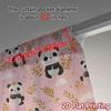 Flat Printing Curtains Without Rod Panda Dreams Chic Print Versatile Fabric Decorations Inside Set Of 2 Made Polyester