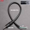 JCD 5Pcs 2.5/3.5mm Audio Cable Connector 2 3 4 Pole Mono Stereo Male Plug Female Jack Extension Wire AUX Headphone DIY Repair