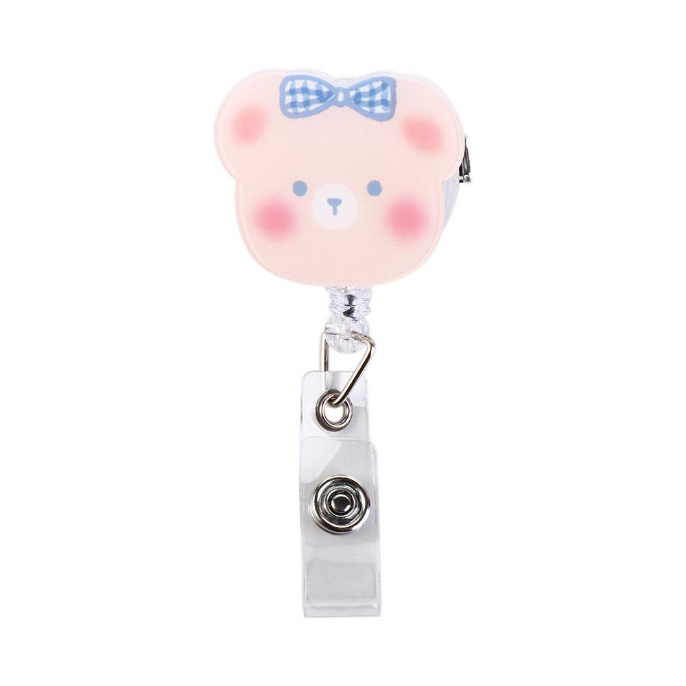 Rotating Name Tag School Supplies Stationery Office Supplies Name Card Holder Badge Holder Retractable Badge Reel ID Card Clips