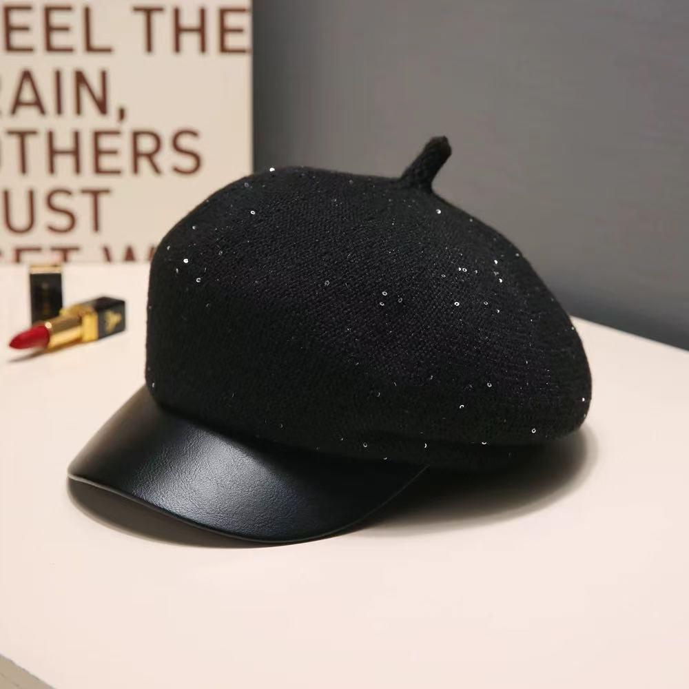 Modern Luxury Octagonal Newsboy Cap - Stylish High-End Accessory