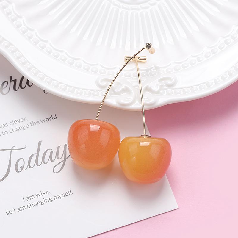 Japanese Korean Cute Cherry Fruit Earrings Studs & Dangles