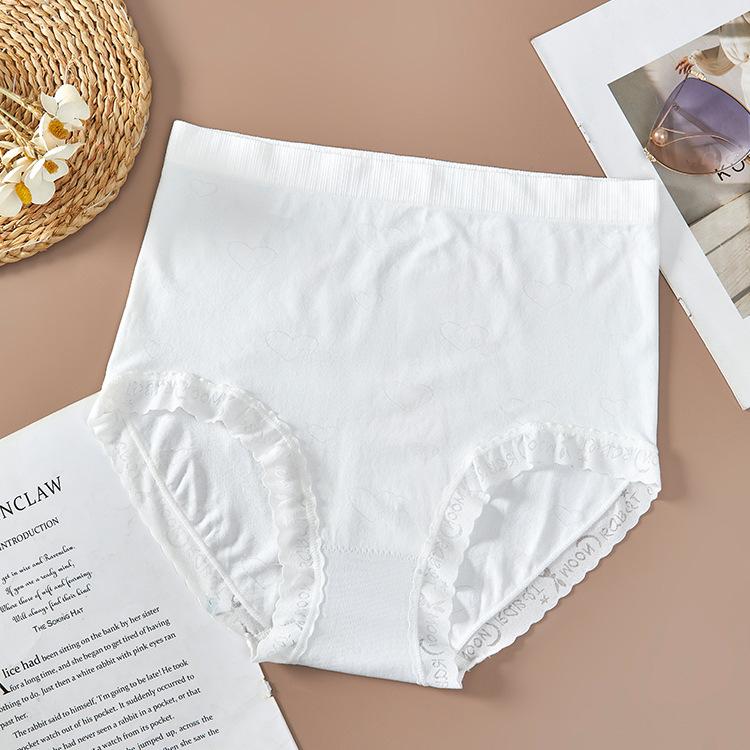 Plus Size Women's Summer Soft Breathable Non Scented Hip High Waist Briefs