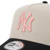 New Era 9FORTY A-Frame Trucker Mesh Kappe MLB New York Yankees Stein/Schwarz ONSPOTZ Exklusiv Einheitsgröße