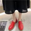 Women PU Leather Shoes Slip-on Flat Loafers Perfect for Casual Outfits