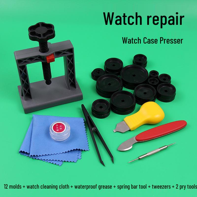 Watch Case Press & Battery Replacement Tool Set