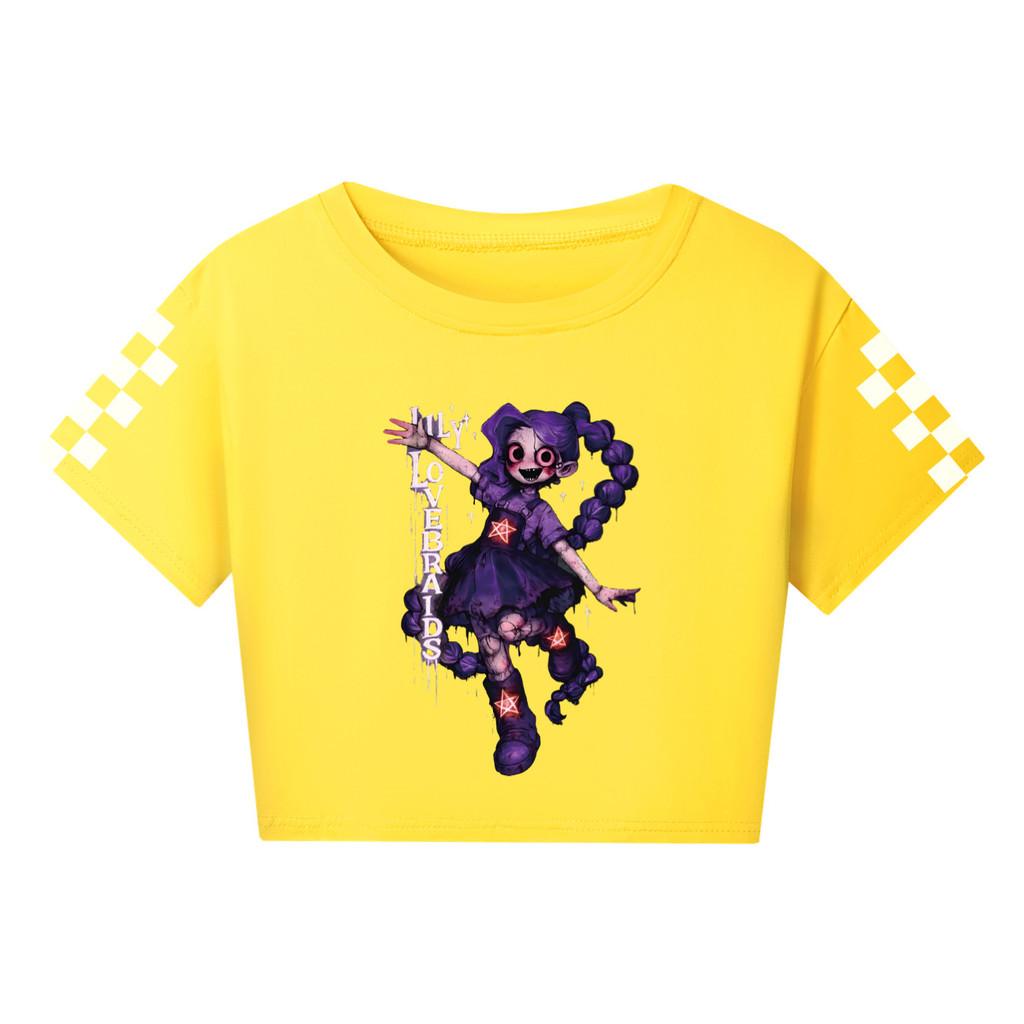 5583 Kids Girls Lily Lovebraids Print Short Style T-Shirt