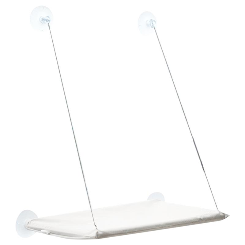 

Securely Mounted Ultra-Soft Cat Window Hammock Bed- Cozy Cloud-Like Perch Ideal For Feline Naptime, Space-Saving Design Perfect