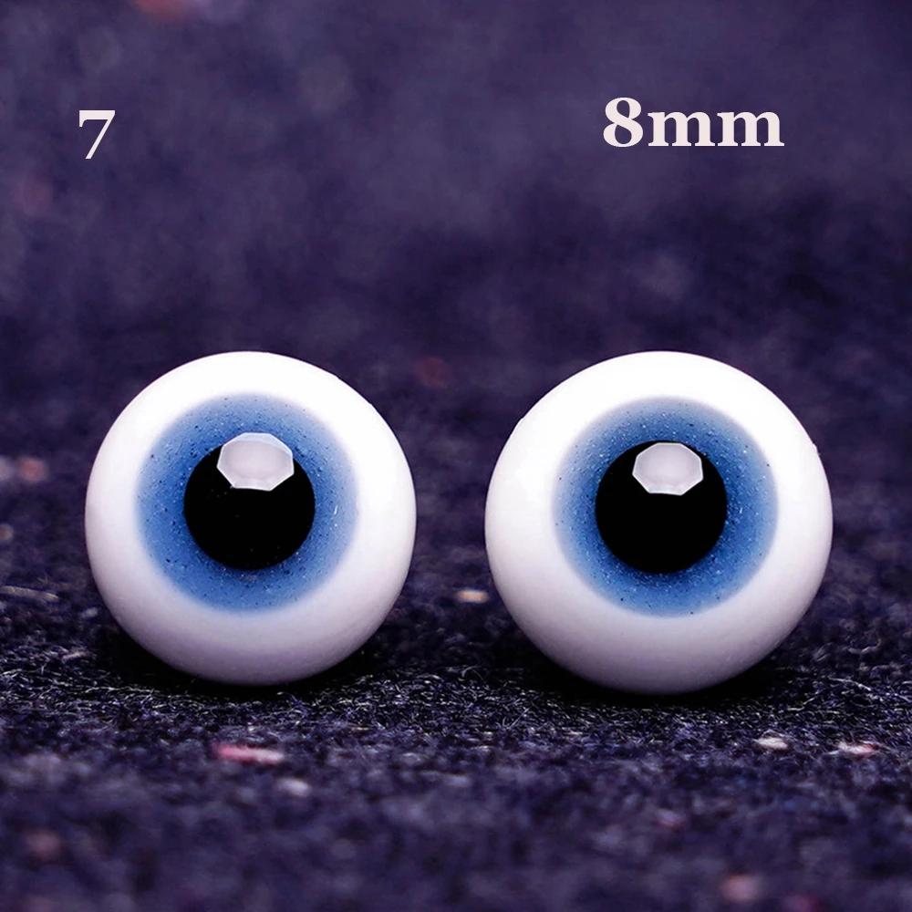 1Pair 6/8/10/12/14 Mm Glass Eyes Eyeball For Bjd Doll Blue Black Safety Animal Toy Eyes Diy Doll Making Crafts Toy Accessories