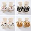 0-1Y Newborn Baby Girl Boy Cotton Socks Infant Cartoon Animals Socks Anti-slip Middle Tube Floor Socks