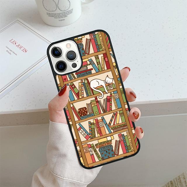 Library Book Phone Case For iPhone 17 Air 14 15 16 13 12 Cover For Apple iPhone 17 Air 14 15 16 Pro Max 6S Plus Coque