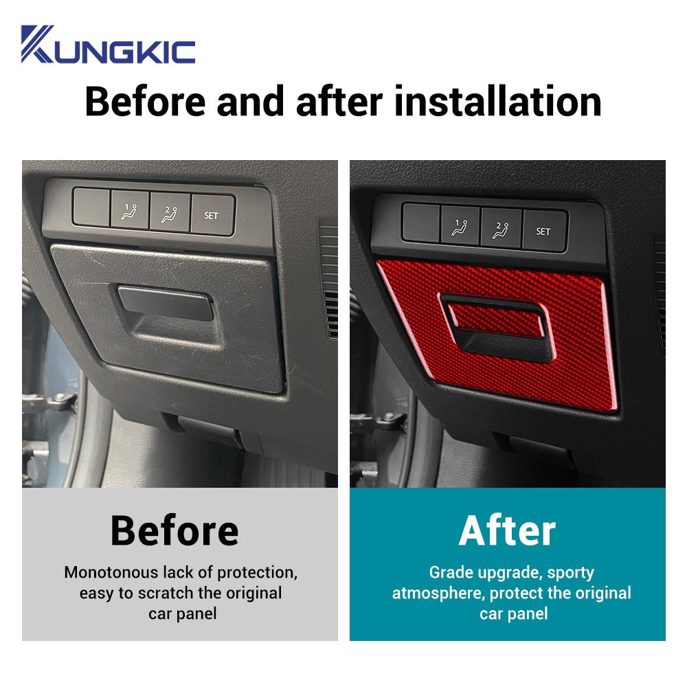 Real Soft Carbon Fiber Sticker For Mazda 3 BP Axela CX30 CX-30 2019 2020 2025 2025 2025 2025 2025 LHD Car Driver's Storage Box