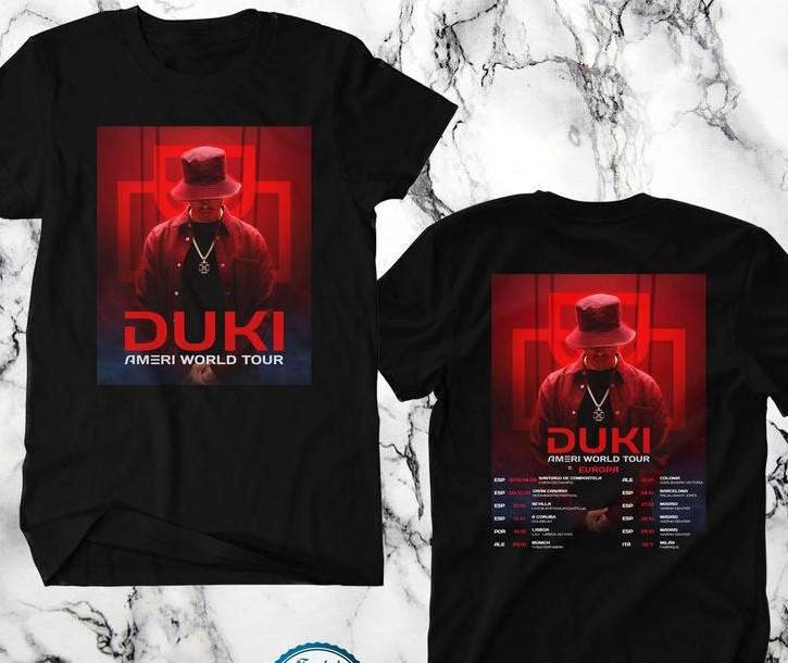 DUKI AMERI WORLD EUROPE TOUR 2026, DUKI, AMERI WORLD TOUR, UNT-Shirt shirt XXXL