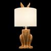 Golden Cute Rabbit-shaped Table Lamp Creative Bunny Desk Lamp Bedside Lamp Decorative LED Night Light with Push Button Switch