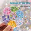 Macaron Color Iridescent Plum Blossom Sequin Box – DIY Handmade Decoration and Quicksand Filler