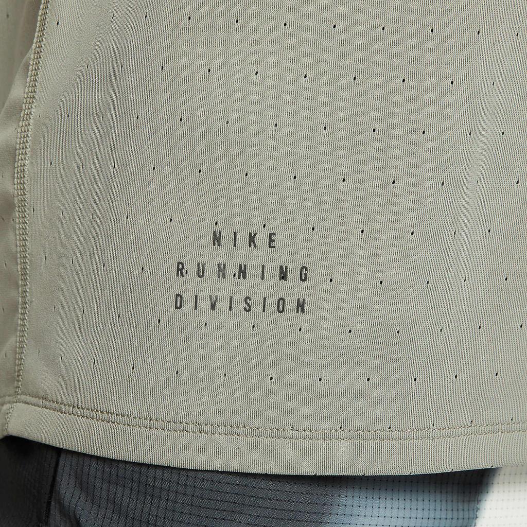 New Nike Running T Shirt Men's Dark Mud Gray FQ3092-053