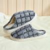 Maple leaf cotton slippers new autumn and winter indoor home non-slip thick bottom plush couple slippers
