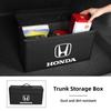 Car Styling Trunk Storage Box Leather Tools Organizer Case For Honda Civic Accord CRV HRV Pilot Fit Odyssey Legend Passport