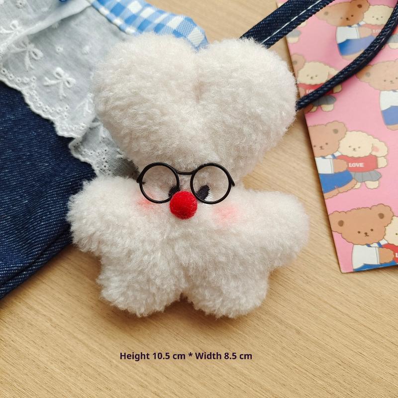 

Lovely Cartoon Bunny Doll Pendant Plush Keychain Cute Funny Soft Stuffed Doll Ornament Toy Backpack Hanging Decoration Gifts A1