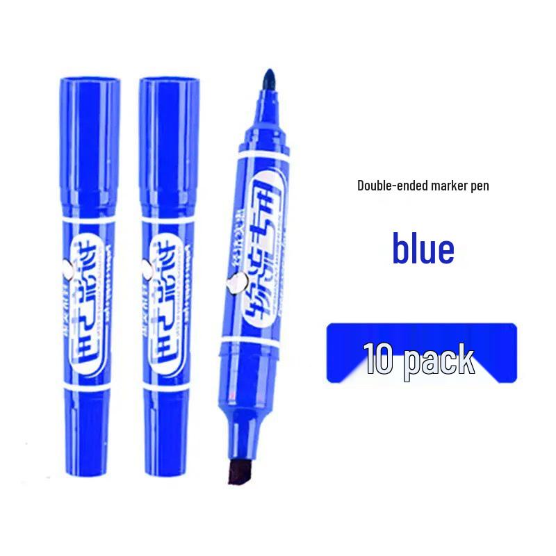 Jin Wannian Refillable Oil-Based Double-Ended Marker for Logistics.