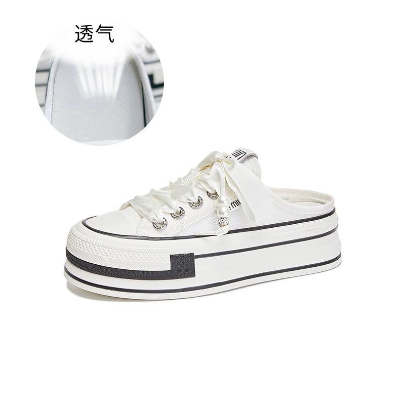 Breathable bag head slippers women's 2025 summer thick-soled half-mop outer wear high-end casual fashion sandals versatile women's shoes