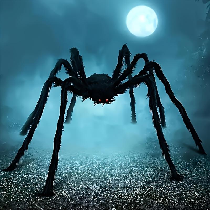 A 59.06inch Giant Black Spider, Suitable for Indoor and Outdoor Halloween Decoration, Family Parties, Courtyard Haunted House Decoration