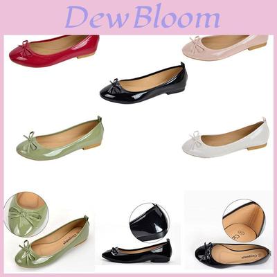 2022 New Ballet Flats For Women Round Toe Butterfly Knot Soft Pu Leather Low Heel Available In Multiple Colors