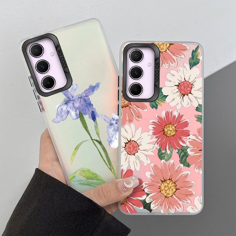 Phone Case For Samsung S24 Ultra S23 Plus S22 S21 S20 FE A55 A54 A53 A35 A34 A32 A25 A24 A15 A14 A13 5G Shockproof Bumper Gradient Aurora Cover