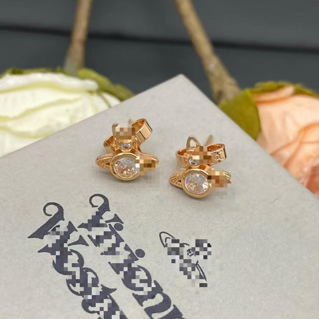 Westwood Stříbrné náušnice pecky: Módní niche design pro elegantní vzhled