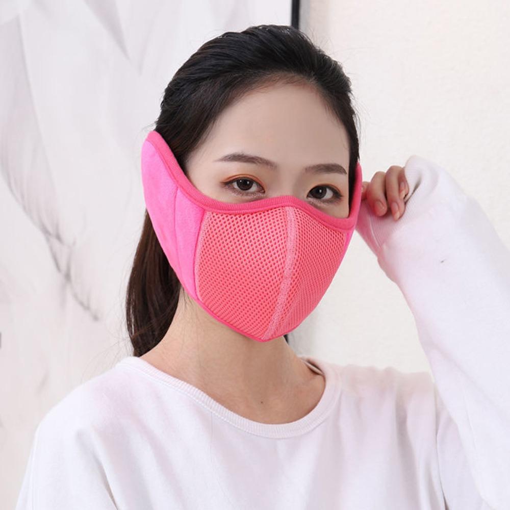 Plush Thermal Earmuffs Mask Warm Ear Warmer Winter Fleece Winter Mask
