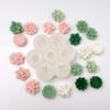 7Pcs Flower Silicone Molds 3D Rose Peony Chocolate Cake Baking Mold Handmade Candle Soap Gypsum Resin Handicraft Making Tools