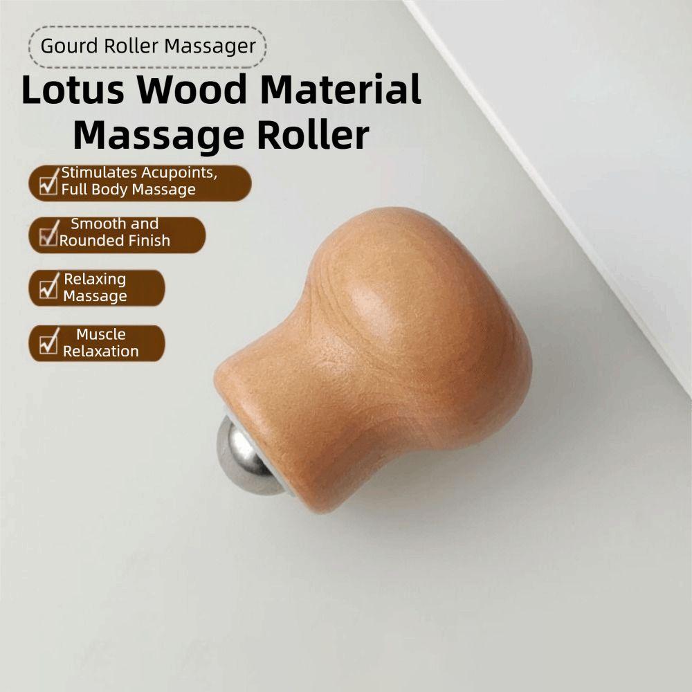 Calabash Massage Roller Ball Metal Ball Hand-Held Facial Massager Facial Massage Roller  Skin Care