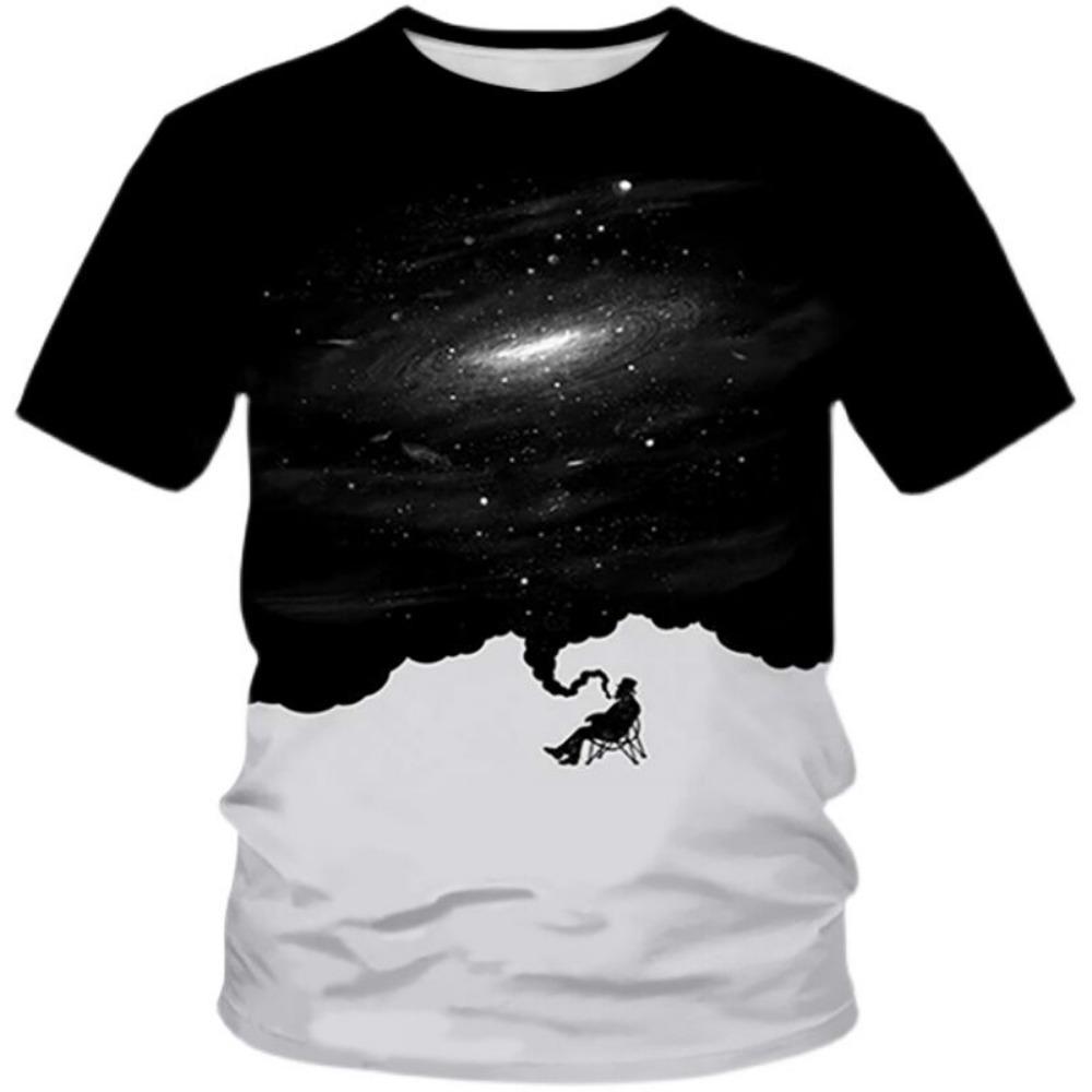 Trendy Tiger 3D Digital Print Men's Fashion round Neck Short Sleeve T-Shirt Summer Casual Wear Standard Fit Youth Popular Style