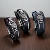 Woven Leather Rope Bracelet - Fashion Punk Style Multi-layer Men's Wristband - Compass-shaped Personalized Bracelet