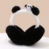 Cartoon Panda Plush Ear Muffs for Adult Kid Adjustable Thermal Ear Warmer Thick Warm Ear Protectors for Winter Coldproof