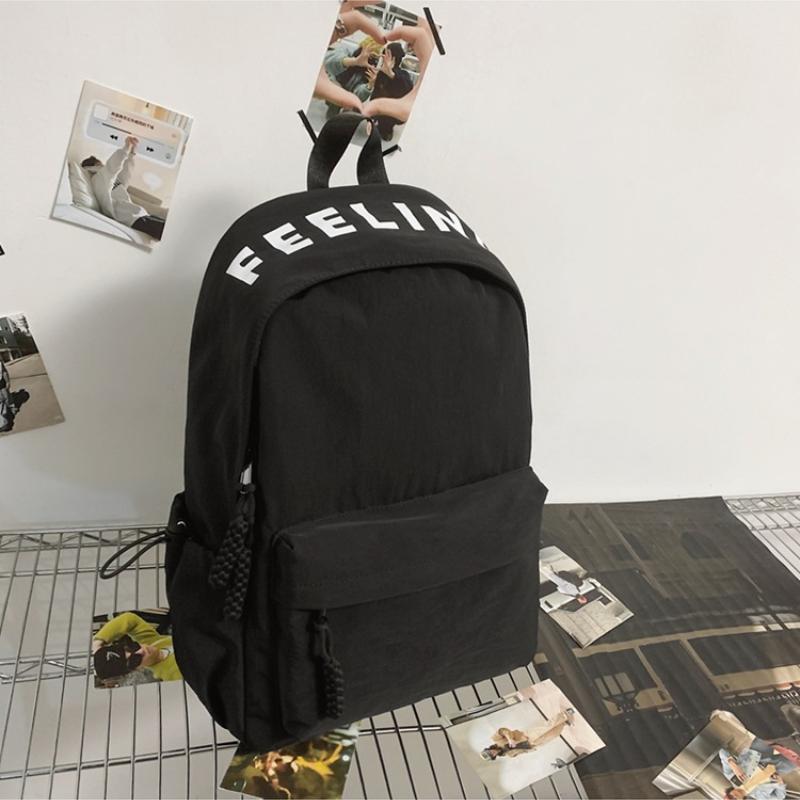 2025 Neuer Einfacher Rucksack mit Hoher Kapazität Unisex Nylon Wasserdicht College-Student Schultasche Frühling Outdoor-Reisetasche Rucksack für Teenager Mädchen und Jungen