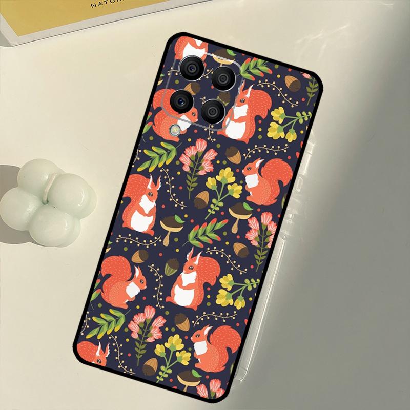 Cartoon Animal Squirrel For Samsung Galaxy M16 M06 M12 M55 M15 M35 M14 M34 M54 M11 M21 M31 M13 M33 M53 M32 M52 Case