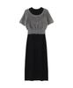 Feather Knit and American Knit Dress U-neck