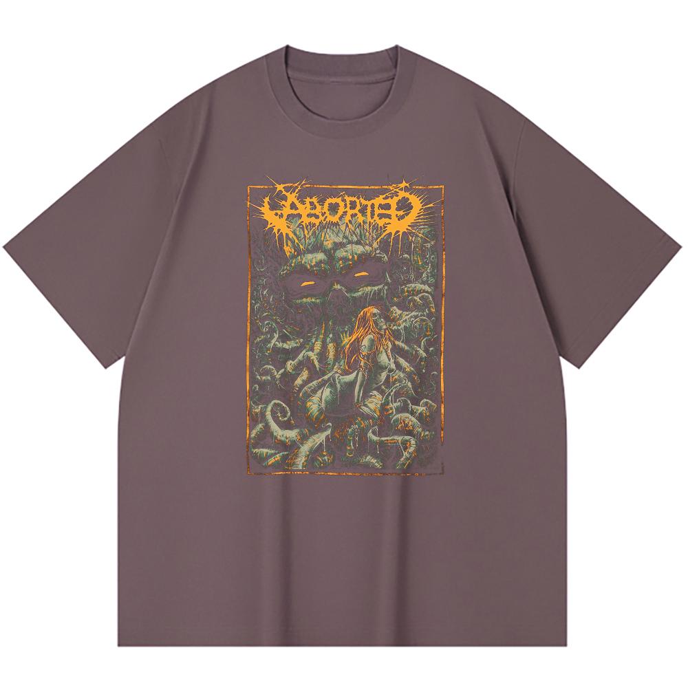 230 Gsm 100% Cotton Heavy Metal T-Shirt Rock Band Popular Music Print Unisex Heavy Cotton T Shirt