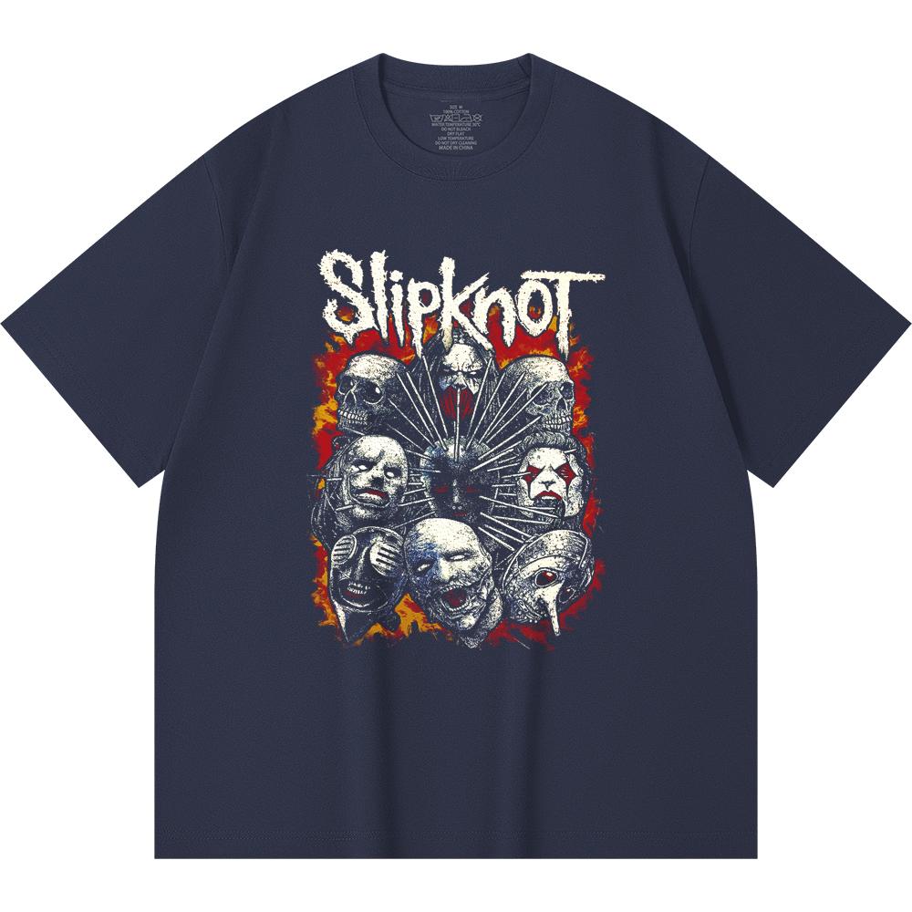 T-shirt Heavy Metal 100% Cotone 230 Gsm Stampa Band Rock Musica Popolare Unisex T-shirt Pesante in Cotone