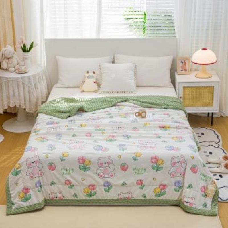 

Милый мультяшный - Стеганые одеяла с узором: Диапазон размеров на выбор 120x150cm белый