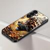 Leopard tiger tempered glass phone case suitable for Samsung Galaxy S26 S25 S24 S22 S21 S20 FE/Ultra/Plus anti fall back cover