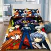 3D Print Anime E-evangelion V-eva A-genesis Duvet Cover Pillowcase Bedding Set Adult Boy Girl Bedroom Decoration Children Single