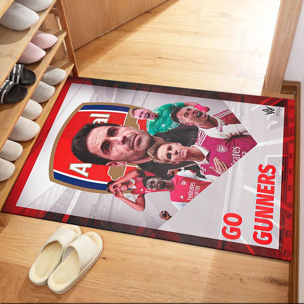 Arsenal Floor Mat Design for Foyer Entryway Decorate room Hallway Antislip Carpet Office home decor Luxury Gift for Birthday, Christmas, Wedding